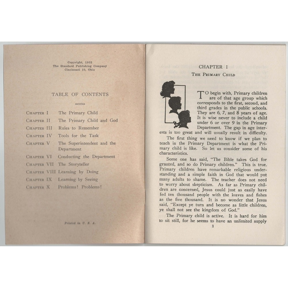 How to Conduct the Primary Department Tessa Colina 1952 Vintage Booklet - Picture 3 of 3
